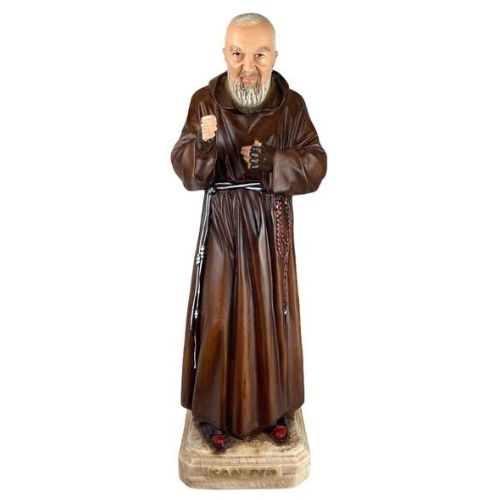 Statua San Pio in resina cm60